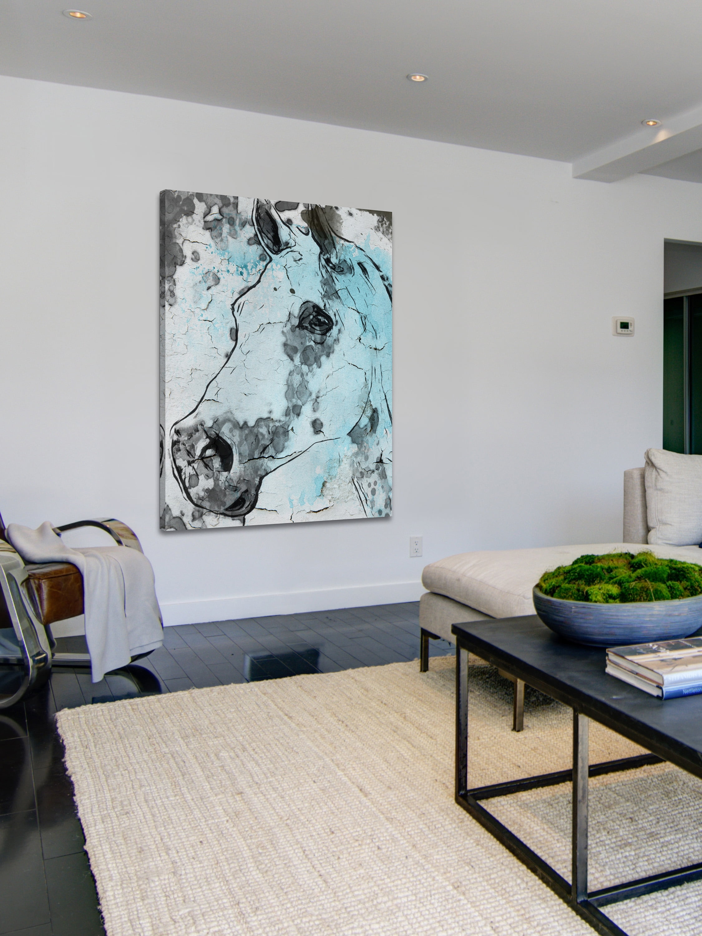 "Horse Head" Painting Print on Wrapped Canvas