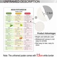 Potassium Food Choices Reference Chart for Kitchen Dietary Study poster ...