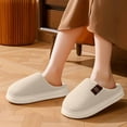 thumbnail image 3 of Warm Winter Slippers for Men and Women Fuzzy House Slippers Indoor Thick Plush Comfort Footwear for Couples Soft Cozy Shoes for Cold Weather, 3 of 9