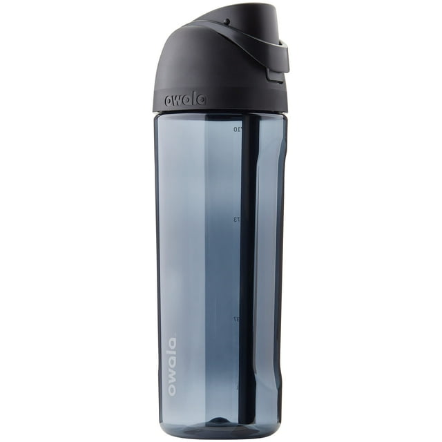 Botella de agua Owala FreeSip de plástico Tritan transparente, 750 ml, sin BPA