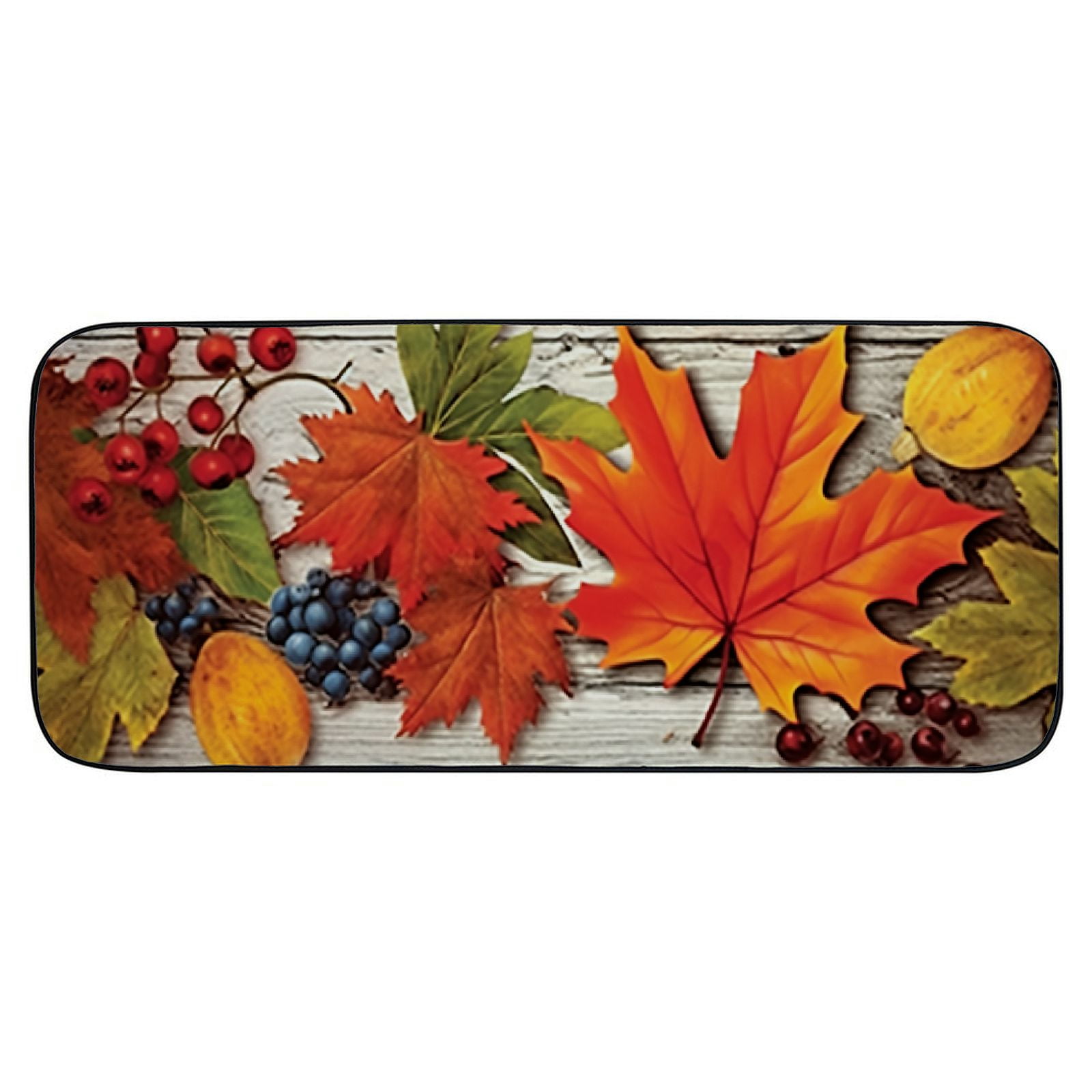 Heduofu Falling Leaves Fall Door Mat Autumn Outdoor Doormat for Entryway Indoor Entrance Decorative Door Mat, Door Mat with Non-Slip Rubber Backing, Easy Cleaning, Traps Dirt, Rug for Entry, Patio