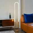 thumbnail image 2 of Ashcroft Furniture Zeon LED Floor Lamp Coarse Gold and Clear, 2 of 6