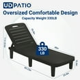 UDPATIO Oversized Outdoor Chairs Set of 2, 5-Level Adjustable Backrest ...