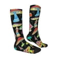 thumbnail image 3 of Balery Bright Mushrooms Fun Novelty Socks Men'S Women'S Crew Socks Funny Crazy Novelty Socks Quirky And Cool Socks, 3 of 9