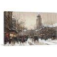 thumbnail image 1 of ARTCANVAS Saint-Germain Boulevard Paris Canvas Art Print by Eugene Galien-Laloue - Size: 12" x 8" (0.75" Deep), 1 of 9