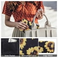 thumbnail image 7 of HAWEE Cosmetic Bag for Women Girls Make up Storage Pouch Case Portable Zipper Travel Accessories Organizer for Toiletry Water Repellent, Sunflower, 7 of 7