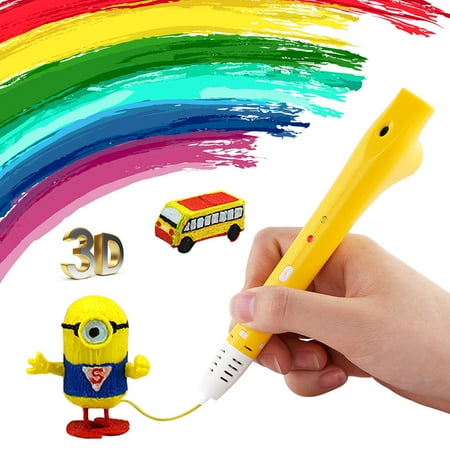 HopeWant 3D Printing Pen for Kids and adults Low Temperature with PLC Filament 1.75mm STEM Educational for 3D Arts Crafts Drawing and Doodlin