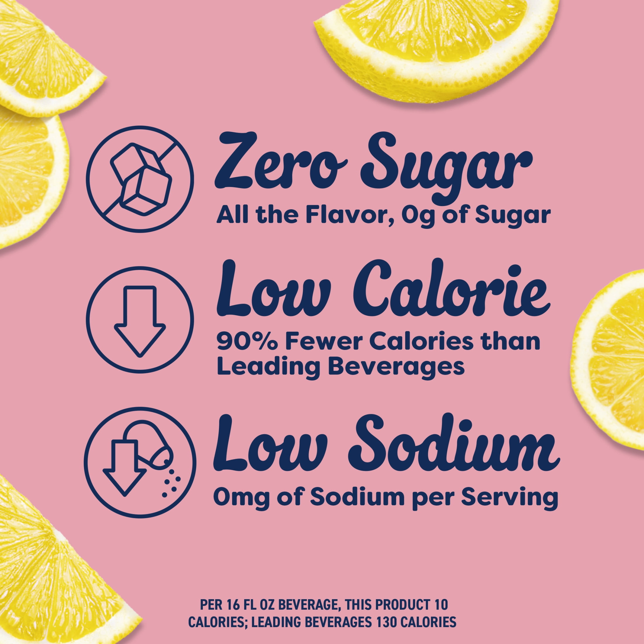 (4 pack) Crystal Light Drink Mix, 10 Packets, for Convenient On-the-Go Flavorful Hydration, Naturally Flavored Pink Lemonade with other natural flavor, Zero Sugar, 1.3 oz