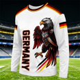 thumbnail image 2 of 2026 Soccer Game Germany Soccer for Men Long Sleeve Training Shirt, Breathable Sport Casual T Shirt for Soccer Fans, 2 of 3
