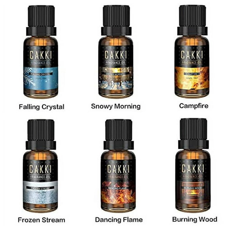 6 Pack Fragrance Oils for Diffuser, Premium Apple Cider Scented Oils for  Candle & Soap Making Scents, Grape Essential Oils Gift Set, Bay Rum, Ocean