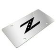 thumbnail image 2 of Nissan 350Z Z Logo 3D Black Logo Mirror Chrome Stainless Steel License Plate, 2 of 5