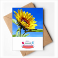 thumbnail image 1 of Sunflowers Blue Sky Sunshine Flower Happy Birthday Greeting Cards Envelopes Blank, 1 of 3