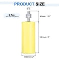 thumbnail image 2 of 2Pack Slide Gate Guide Roller, 5" Nylon Sliding Gate Support Assembly, Yellow, 2 of 6