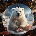 thumbnail image 5 of Christmas Ornament Cute Christmas Polar Bear Ornament Keepsake Cartoon Polar Bear Christmas Funny Commemorative Ornaments & Gift Gifts Keepsake for Family, 5 of 6