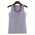 thumbnail image 1 of Minnieouse Chaleco de algodón para mujer, ropa recortada de moda de punto, camiseta transpirable fresca, camisas de fondo exterior de primavera, Prendas para la parte del cuerpo Gris SG Minnieouse AP010463-28B, 1 of 6