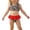 Red, variant on Shadoumai Girls Swimsuit Ruched Side Bikini Sets for Teen Girls Drawstring Bottoms Tankini Set Two Piece Girls Bathing Suit size 8 Ruched Color Block Girls' Swimwear with Print Shorts
