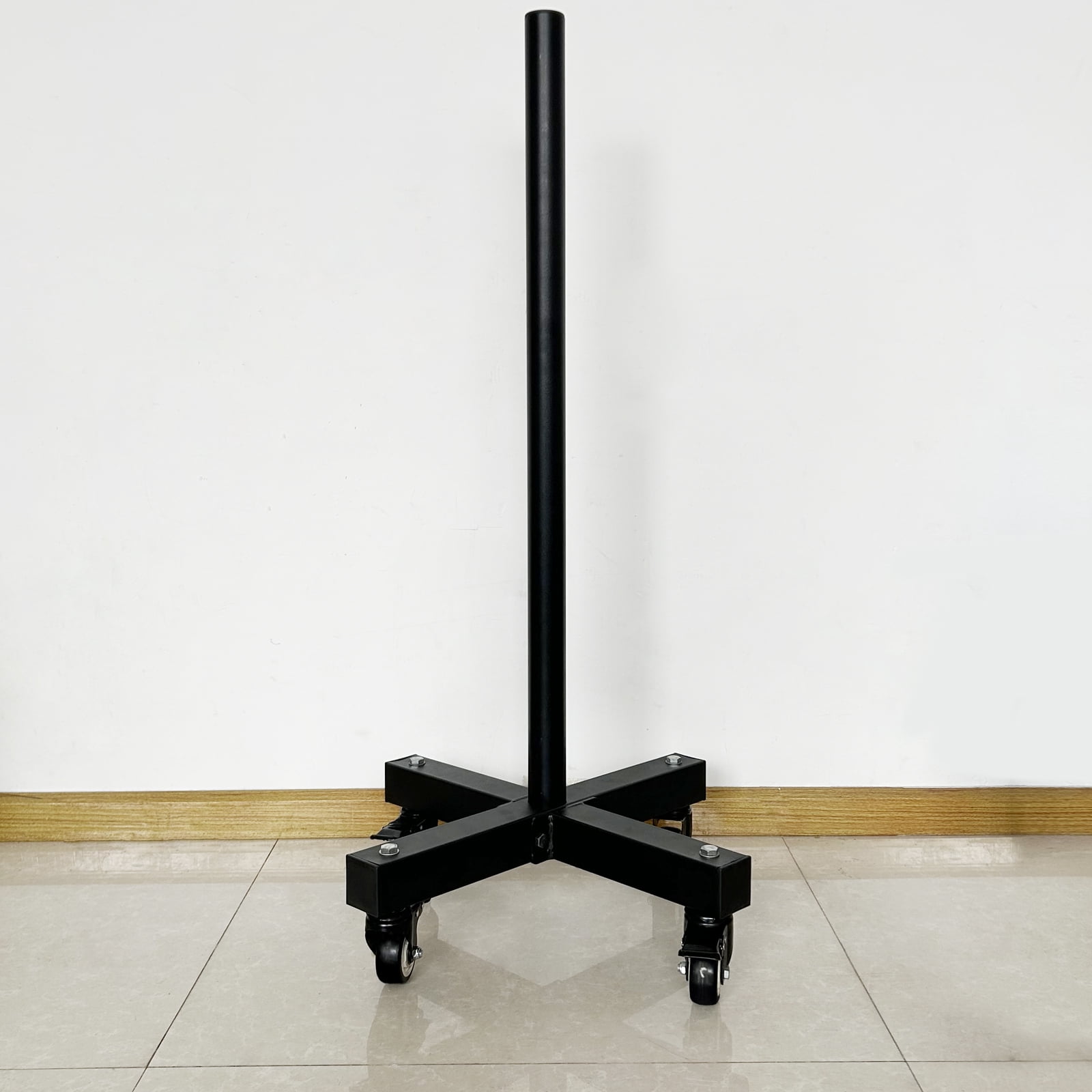 KORIKAHM Upgraded Movable Weight Plate Rack with Wheel, Portable Bumper Plate Holder Stand for Weight Storage, Strength Training Vertical Weight Tree for Home Gym Workout
