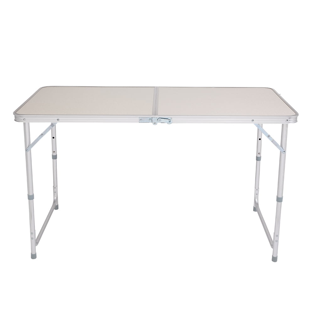 Folding Table Portable Multipurpose White, 120x60x704Ft