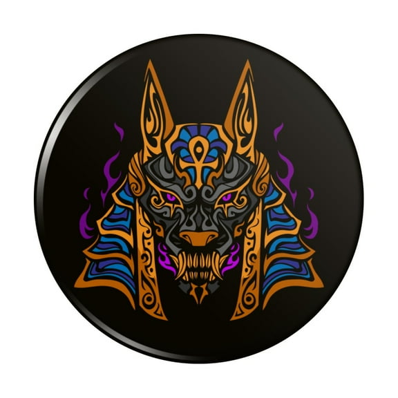Anubis Egyptian Jackal God of Death Kitchen Refrigerator Locker Button Magnet
