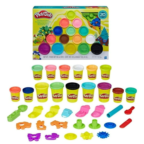 Set de Plastilina Hasbro Play-Doh Montaña de colores con 20 herramientas y 15 colores a partir de 3 años