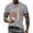 Light Gray #015, variant on 250th Anniversary USA Shirts Men Loose Short Sleeve USA Flag Print Tshirts Round Neck Independence Day Patriotic Tops 4th of July Celebration Party Tees, 4XL