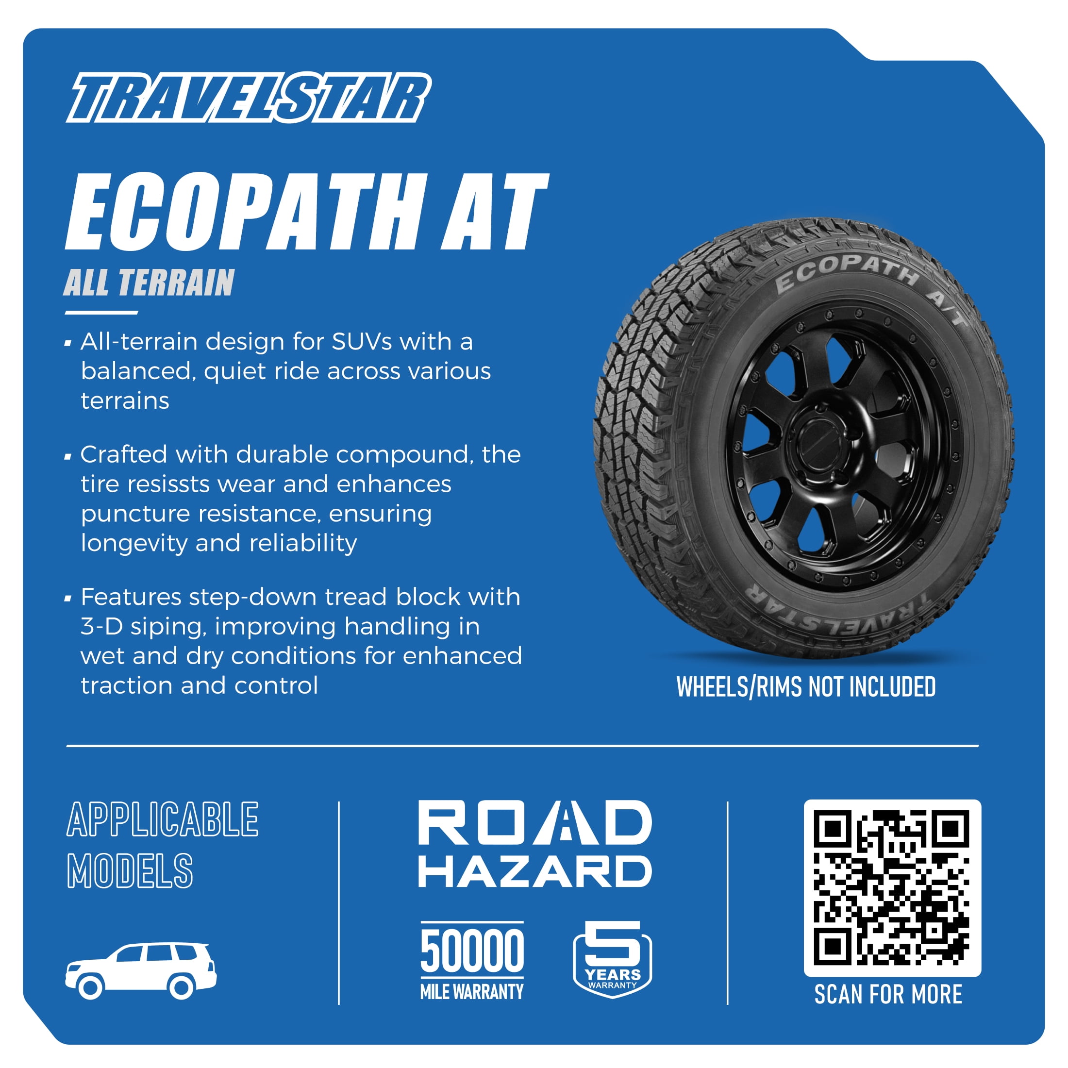 Travelstar EcoPath A/T 235/75R15 109S XL SUV All Terrain, All