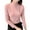 Red, variant on White Plus Size Tops Women Slim Casual Solid Long Sleeve Mock Turtleneck Blouse Tops Slim Fit Stretchy Layer Tee Shirts for Women