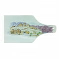 thumbnail image 1 of Landscape Cutting Board, Fine Art Drawing of Desert City, Decorative Tempered Glass Cutting and Serving Board, in 3 Sizes, by Ambesonne, 1 of 2