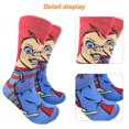 thumbnail image 2 of 3uds. Calcetines de tubo casuales de Halloween Calcetines de terror transpirables para vestido de fiesta de disfraces (10), 2 of 3