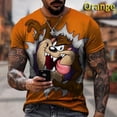 thumbnail image 3 of Nueva Llegada Looney Tunes Taz-Mania Camiseta De Impresión 3D Tazmanian Devil Printing Hombres Y ’ spangjing, 3 of 4