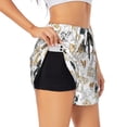 thumbnail image 1 of Balery I Love Dogs Pantalones cortos deportivos para mujer con forro y dos bolsillos, elásticos, para entrenamiento, gimnasio, yoga-Medium, 1 of 7