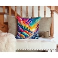 thumbnail image 3 of Colorful Dusty Miller Fabric Decorative Pillow 14 in x 14 in, 3 of 5