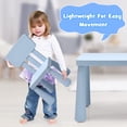 thumbnail image 5 of CHTER Kids Table and Chair Set, Plastic Children Activity Table and 2 Chairs for Art Craft, Easy-Clean Tabletop, 3-Piece Toddler Furniture Set for Daycare Playroom, Gift for Boys Girls(Blue), 5 of 9