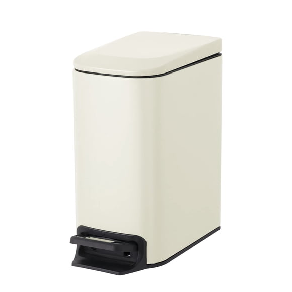 Bote de basura Cesun para baño pequeño, 6 L, 1,6 g, con tapa de cierre suave