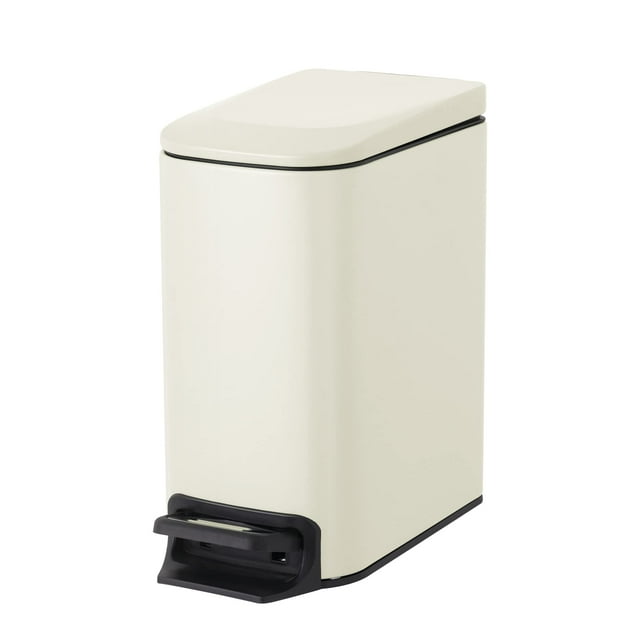 Bote de basura Cesun para baño pequeño, 6 L, 1,6 g, con tapa de cierre suave
