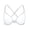 White, variant on Women's Front Closure Sheer Mesh Bra Racerback See Through Unlined Plus Size Bralette Underwire, Black 38C