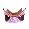 thumbnail image 2 of de hamaca colgante de  de doble capa, cama oscilante para mascotas con jaula cálida para Conejo morado Gloria Cama hamaca de hámster, 2 of 9