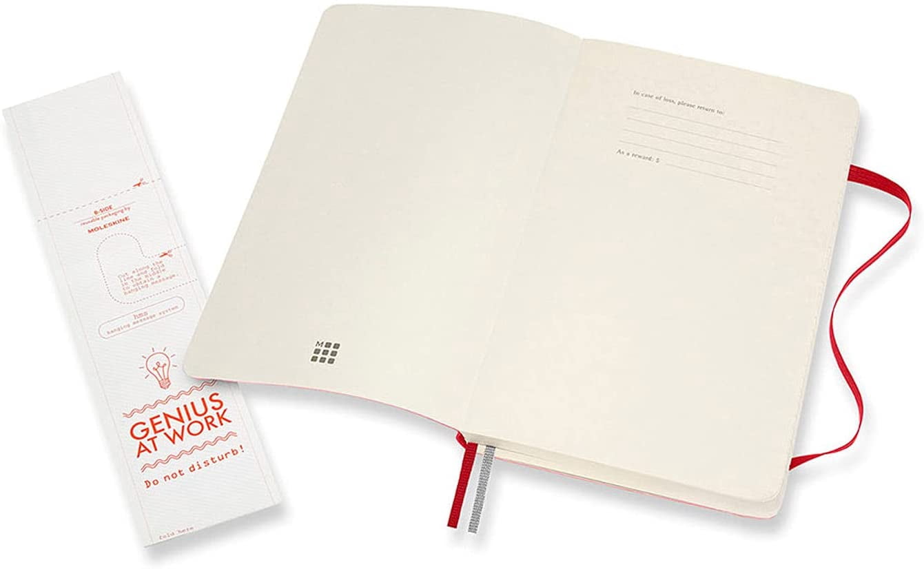 Moleskine Notebook, Expanded, Large, Ruled, Scarlet Red, Soft Cover (5 X 8.25)
