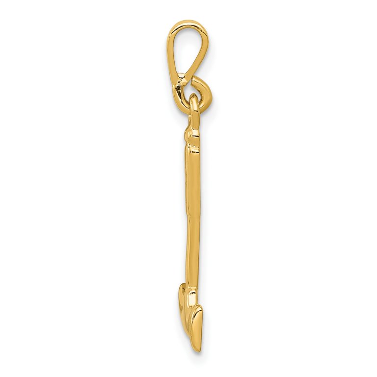 14k Yellow Gold Can Opener Charm