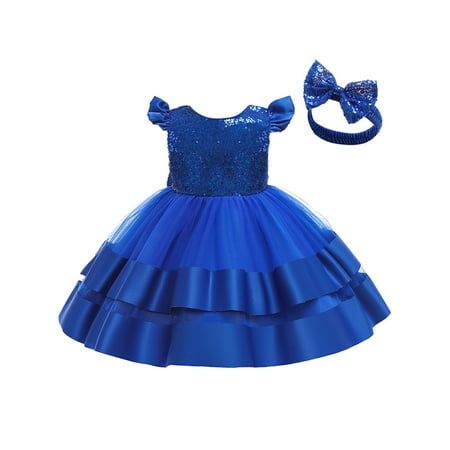 

Toddler Princess Tulle Flower Dress Baby Girls Birthday Wedding Party Dresses