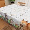 thumbnail image 3 of Tchckioa Cute Animals Tablecloth for Restaurant,60x84 Rectangular Waterproof Stain Proof Table Cover, 3 of 6
