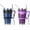 Blue & Purple, variant on Ezprogear 30 oz 2 Pack Stainless Steel Tumbler Double Wall Water Cup Vacuum Insulated Camping Mug with Handle & Straws (Black & Olive Green)