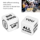 thumbnail image 3 of Juego De Dados, Dados De Orden De Vino Inglés, Juego De 2 Resistentes Y Ligeros Blancos Para Juegos De Mesa, 3 of 7