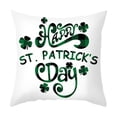 thumbnail image 2 of Fundas de almohada para el Día de San Patricio, funda de cojín decorativa a cuadros de búfalo, algodón y lino Estilo4, 2 of 7