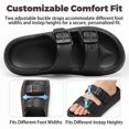 thumbnail image 3 of BERANMEY Double Buckle Adjustable Slides Sandals for Women and Men Casual Pillow Slippers for Women EVA Flat Slides Sandals, 3 of 9