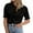 Black, variant on GPOECD Women's Round Neck Lace Blouse Everyday Wear Spring Summer Top Easy Care Casual Shirt White,XXL
