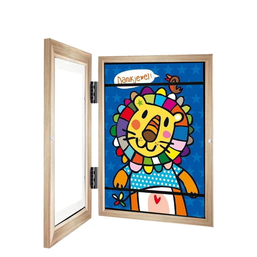 Kids Art Frame A4 Kids Artwork Frames, Front Opening Picture Display