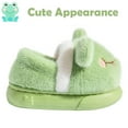 thumbnail image 2 of Drecage Toddler Kids Cute Frog Slippers Boys Girls Winter Warm Fuzzy Bedroom House Shoes, 2 of 6