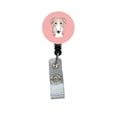 thumbnail image 1 of Carolines Treasures BB1228BR Damier Rose Borzoi Rétractable Badge Bobine, 1 of 2