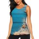 thumbnail image 1 of Fotbe Shells and Starfish Blusas Sin Mangas para Mujer – Estilo Casual, Corte Suelto, Slim-Fit, Cuello Redondo Deportivo, Tops de Verano para Gimnasio y Yoga-X-Large, 1 of 7